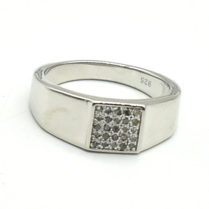 Silver Diamond(0.25ct) Ring