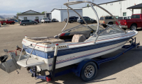 1985 BAYLINER CAPRI 18’ 8” FIBERGLASS BOAT AND TRAILER - 4