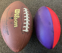 (2) Footballs, Baseball, Kick Ball, 3 Pack of Tennis Balls, Baseball Bat - 3