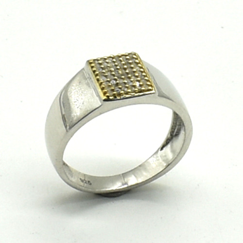 Silver Diamond(0.25ct) Ring