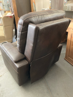 Leather Recliner Brown(fn1) - 2