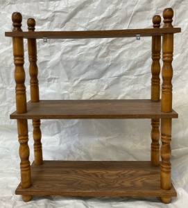 Three Tier Antique Solid Wood Shelf (FN2)