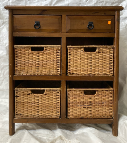 Deco 79 Wood Seagrass Dresser 15”x31”x34” (FN1)