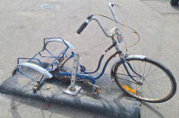 Antique Tricycle, Floor Mat and Stand