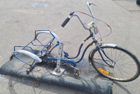 Antique Tricycle, Floor Mat and Stand - 3