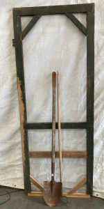 Vintage Screen Door Shovel & Hoe. BBFN2