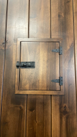 Large Beautiful Front Entryway Wood Door W/ Frame & Glass Panels (Estate Bldg) - 5