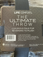 Charisma King Size (6) Piece Sheet Set (New), Brookstone Heated Throw (New), Life Comfort ‘The Ultimate Throw’ (New) - 5