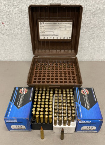 (125) Rounds Of Black Hills Ammunition .223 Remington 75 Grain Ammunition Cartridges W/ Plastic Ammunition Box