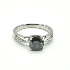 Silver Moisanite(1.35ct) Ring