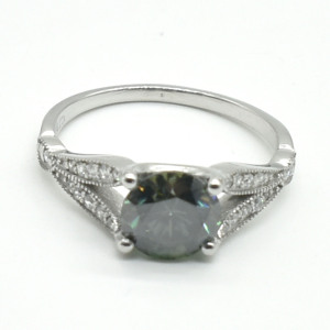 Silver Moisanite(1.95ct) Ring