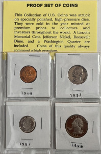 (Set of 4) Proof Set Of Coins