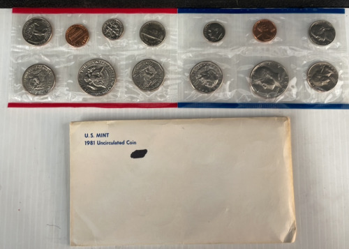 US Mint 1981 Uncirculated Coin Set
