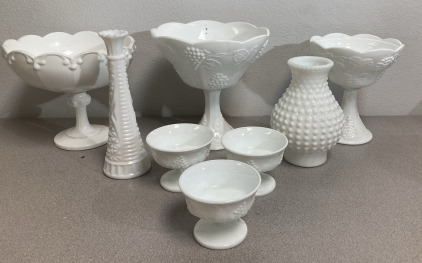 Milk Glass Decor