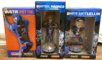 Austin Pettis, Buster Bronco, Shea McClellin Collectable Bobble Heads