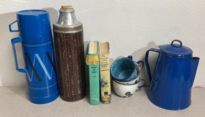 Vintage Thermos, Coffee Press & More