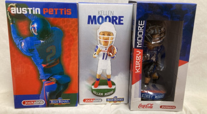 Austin Pettis, Kellen Moore, Kirby Moore Collectable Bobble Heads