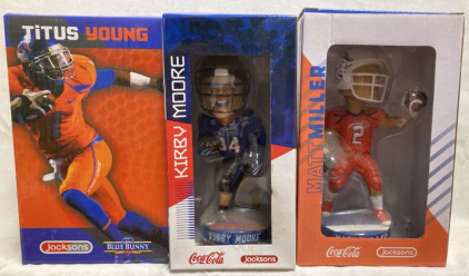 Titus young, Kirby Moore, Matt Miller Collectable Bobble Heads