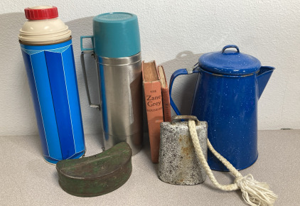 Vintage Thermos, Cofee Press & More