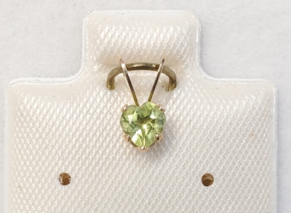 14K Peridot(0.25ct) Pendant