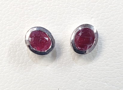 $120 Silver Garnet Earrings