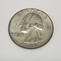 (2) Silver Washington Quarters Dated 1964 - 3