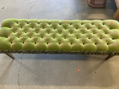 Vintage Cushioned Bench