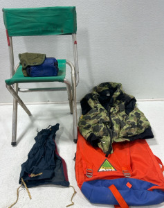 Dallas Camo Vest, Stan Sport Hiker Bag, Foldable Camp Chair & More