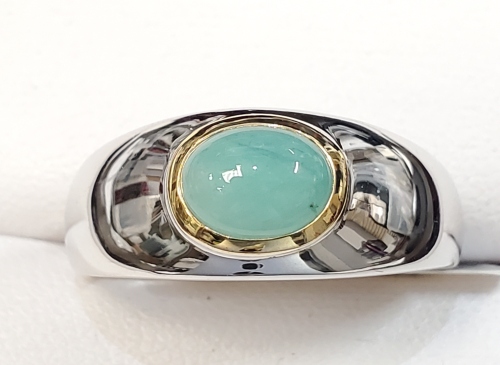 $200 Silver Sakota Emerald(1.3ct) Ring