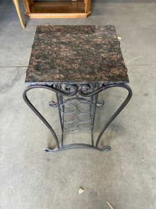 Plant Table with Stone Top