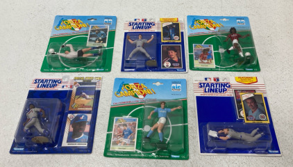 (6) Kenner Sports Collectables Including MLB 1993 Marquis Grissom, MLB 1982 Frank Viola & More
