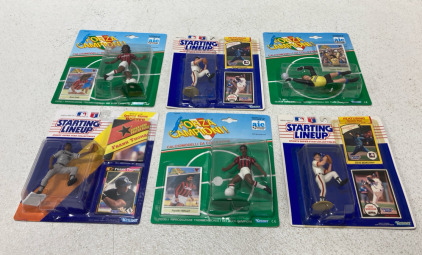 (6) Kenner Sports Collectables Including MLB 1992 Frank Thomas, Nazionale Walter Zenga & More