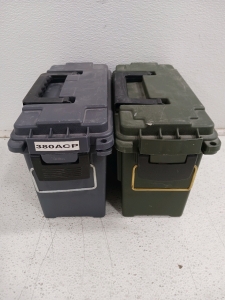 2) Plastic Ammo Cans