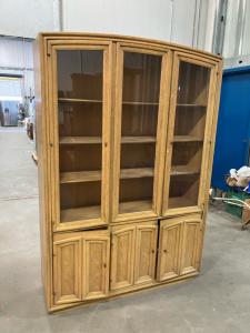 Hutch with Glass Doors