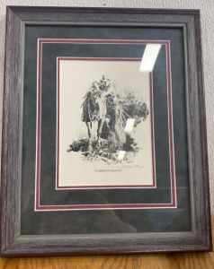 (1) Water Printed and Shoefly Signed &ldquo;A friend to lean on&hellip;&rdquo; Painting