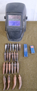 (1) Chigago Welding - Welding Helmet & An Assortment Of Torch Tips