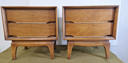 (2) 2-Drawer End Tables
