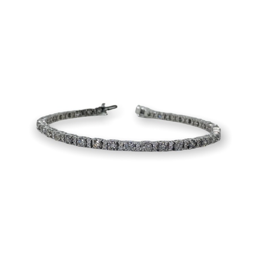 $8,790 Value, 14K Diamond Tennis Bracelet