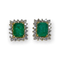 $9,875 Value, 18K Emerald & Diamond Rings