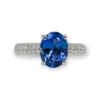 $8,020 Value, 14K Tanzanite & Diamond Ring