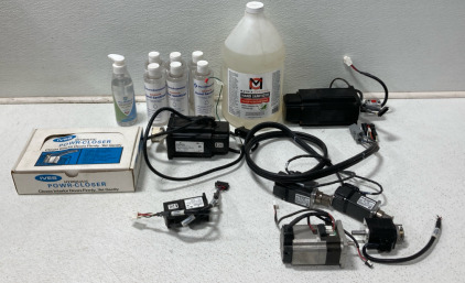 Assortment Of Electric Motors (6) DermEssentials Advanced Hand Sanitizer (1) Ives Hydrolic Door Power-Closer & More