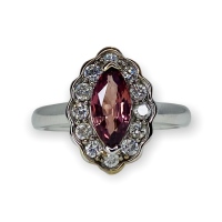 $6,450 Value, 14K Sapphire & Diamond Ring