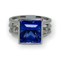 14K Tanzanite & Diamond Ring