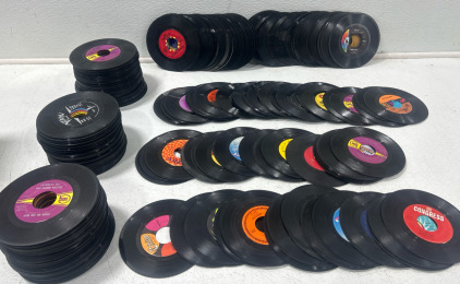 Large Collection of Assorted 7"- 45 Records