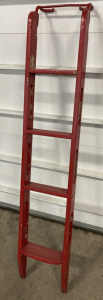 Vintage Red Caboose Ladder