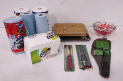 Camping Trays w/ Hatchet/Shovel & More