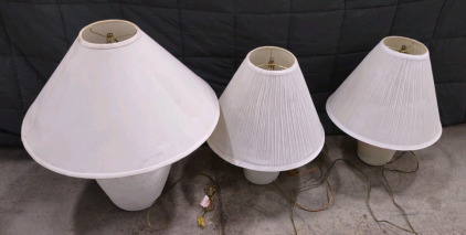 Hand Crafted Lamps w/ Lamp Shade