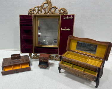 (4) Jewelry Boxes