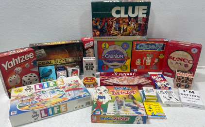 Life, Yahtzee, Clue, Deal Or No Deal, Cranium, Uno, Skip-Bo & More