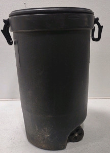 Black Plastic Garbage Bin